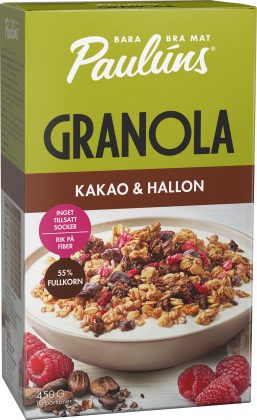 Granola su kakava ir avietėmis 450g