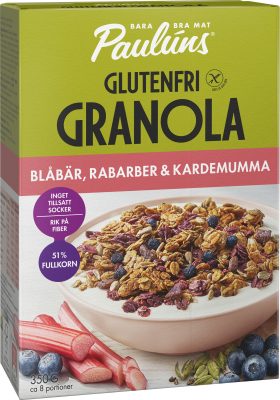 Granola su mėlynėmis ir chia (šalavijų) sėklomis be glitimo 350 g
