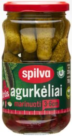 Marinuoti agurkėliai aštrūs 330(190)g