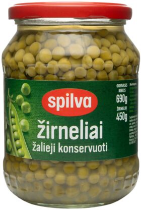 Konservuoti žirneliai žalieji 690(450)g