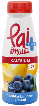 Mėlynių ir bananų sultys „smoothie“  su kalciu 280ml
