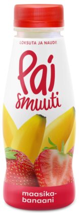 Braškių ir bananų sultys „smoothie“ 280ml