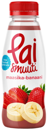 Vaisių gėrimas „Smoothie“ braškių ir bananų 250ml